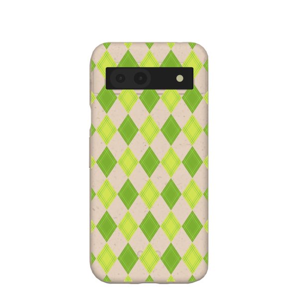 Seashell Argyle Google Pixel 8a Case Supply