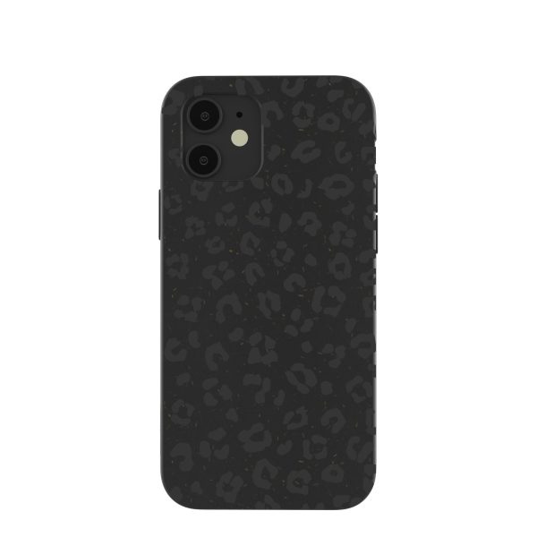 Black Night Leopard iPhone 12  iPhone 12 Pro Case For Cheap