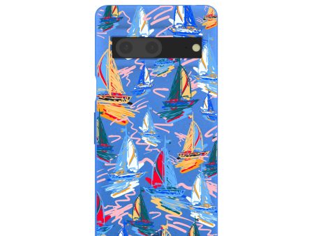 Electric Blue Dockside Dreams Google Pixel 7 Case Online Sale