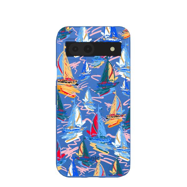 Electric Blue Dockside Dreams Google Pixel 8a Case Online