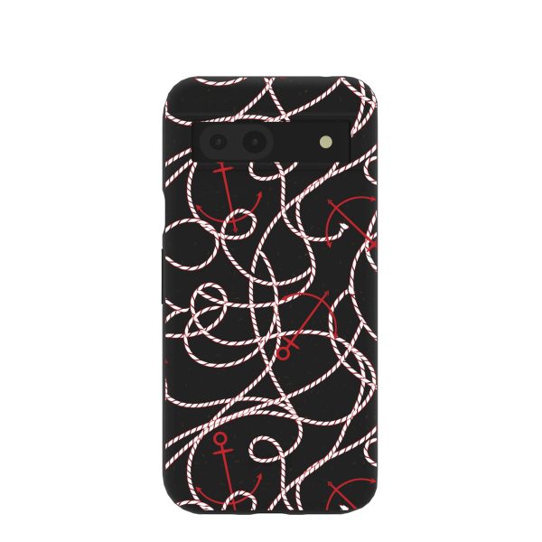 Black Anchor Lines Google Pixel 8a Case Hot on Sale