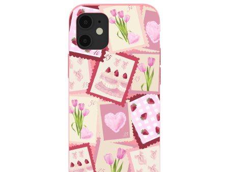 Bubblegum Pink Love Letters iPhone 12 Mini Case For Sale