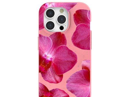 Bubblegum Pink Pink Orchids iPhone 15 Pro Case Online Hot Sale