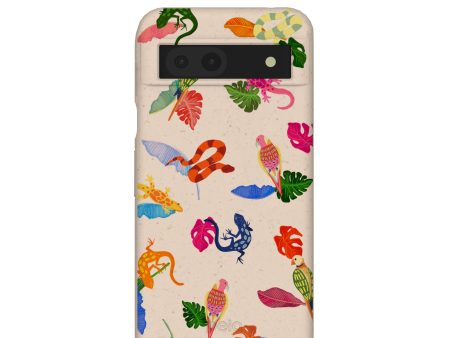 Seashell Into the Tropics Google Pixel 8a Case For Cheap