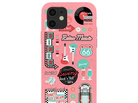 Bubblegum Pink Diner Night iPhone 12  iPhone 12 Pro Case Discount