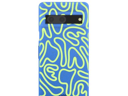 Electric Blue Dizzy Dreams Google Pixel 7 Case on Sale