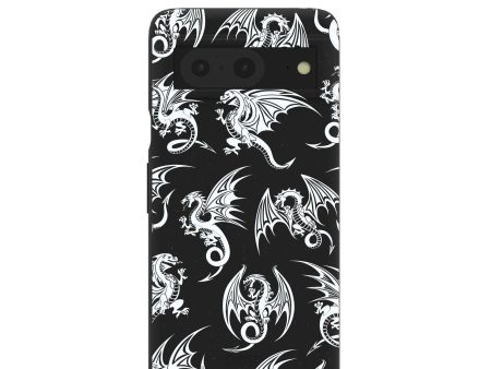 Black Mythical Dragons Google Pixel 8 Case Cheap