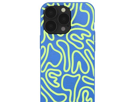 Electric Blue Dizzy Dreams iPhone 13 Pro Case Cheap