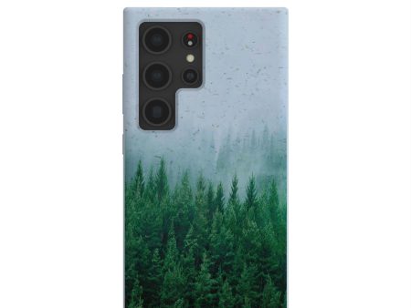 Powder Blue Forest Mist Samsung Galaxy S24 Ultra Case Cheap