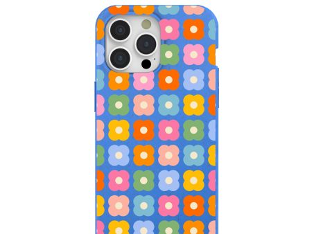 Electric Blue Petal Pop iPhone 15 Pro Max Case Supply