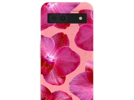 Bubblegum Pink Pink Orchids Google Pixel 8a Case on Sale