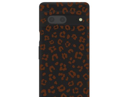 Black Midnight Leopard Google Pixel 7 Case Online now