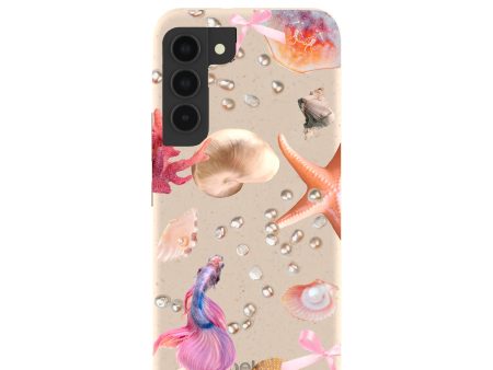 Seashell Aqua Dreams Samsung Galaxy S22 Case Online now