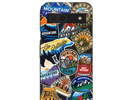 Black Trail Stickers Google Pixel 8a Case Hot on Sale