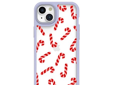 Clear Candy Cane Chaos iPhone 15 Plus Case With Lavender Ridge For Discount