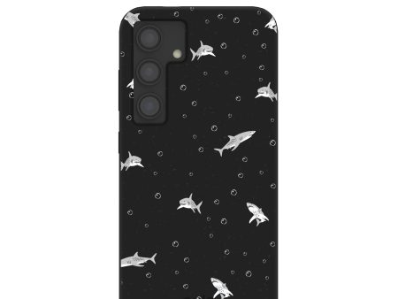 Black Lil Sharks Samsung Galaxy S24 Case Sale