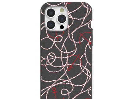 Black Anchor Lines iPhone 15 Pro Max Case Online Sale