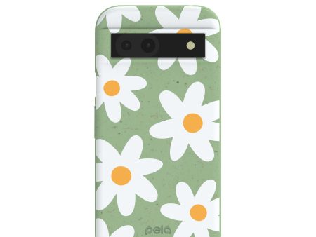 Sage Green Daisy Google Pixel 8a Case Fashion