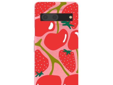 Bubblegum Pink Cherry Berry Google Pixel 7 Case For Discount