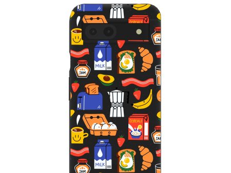 Black Breakfast Time Google Pixel 8a Case For Discount