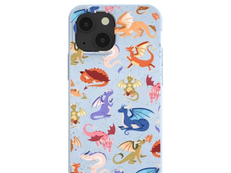 Powder Blue Dragon Cuties iPhone 13 Mini Case Online