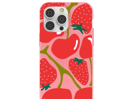 Bubblegum Pink Cherry Berry iPhone 14 Pro Max Case Online