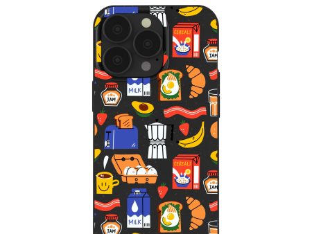 Black Breakfast Time iPhone 13 Pro Case For Sale