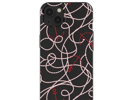 Black Anchor Lines iPhone 13 Case Fashion