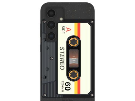 Black Cassette Samsung Galaxy S24 Case Cheap