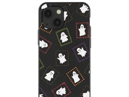 Black Ghost Stamps iPhone 13 Mini Case Cheap