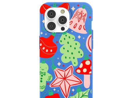 Electric Blue Festive Flair iPhone 14 Pro Case For Sale