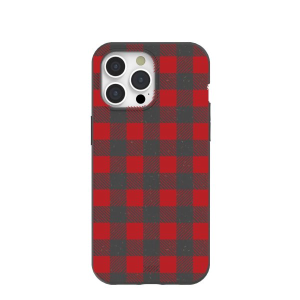 Black Flannel iPhone 15 Pro Max Case Discount