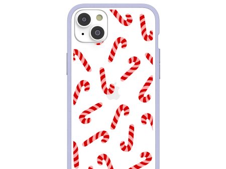 Clear Candy Cane Chaos iPhone 14 Plus Case With Lavender Ridge Online