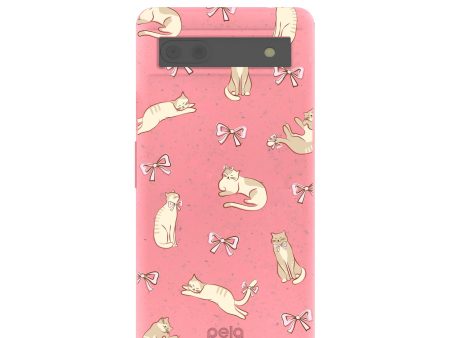 Bubblegum Pink Purrfection Google Pixel 6a Case Sale