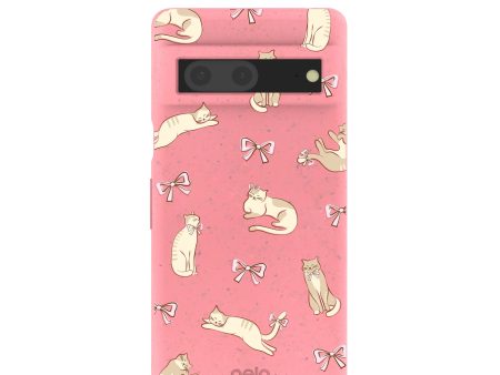 Bubblegum Pink Purrfection Google Pixel 7 Case Online Sale