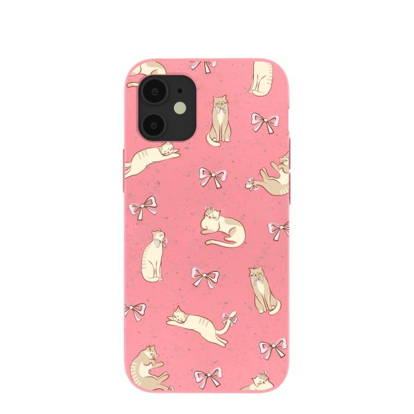 Bubblegum Pink Purrfection iPhone 12 Mini Case on Sale